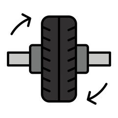   Wheel Balancing line filled icon