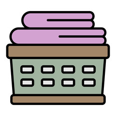   Laundry Basket line filled icon