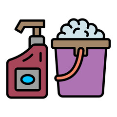   Cleaning Products line filled icon