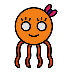   Octopus line filled icon