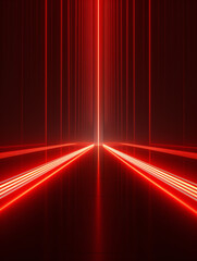 Red lighting cool geometric stage abstract background
