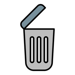   Recyclable disposables line filled icon