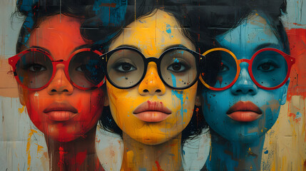 Vibrant Portraits with Colorful Artistic Flair