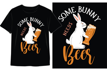 Happy Easter Sunday t-shirt design. Bunny t-shirt design. Typography vector design