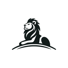 lion king wild animal logo vector illustration template design