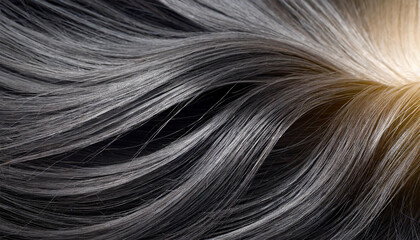 Black Hair Blowing Closeup