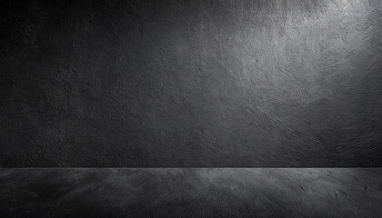 black wall rough texture background concrete floor or old grunge backdrop illuminated by sun ray close up of dark graphite surface for modern background design concept of textures and background - obrazy, fototapety, plakaty