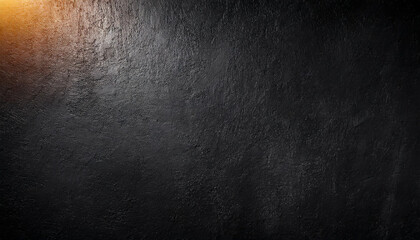 Fototapeta premium black wall rough texture background concrete floor or old grunge backdrop illuminated by sun ray close up of dark graphite surface for modern background design concept of textures and background