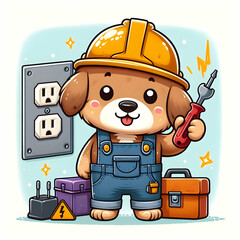 Electrician dog 