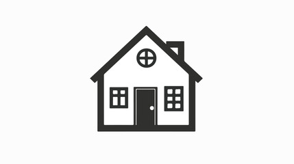 House icon with door outline design.