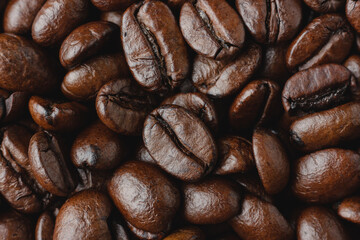 Coffee beans texture.