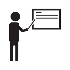 Teacher presentation icon