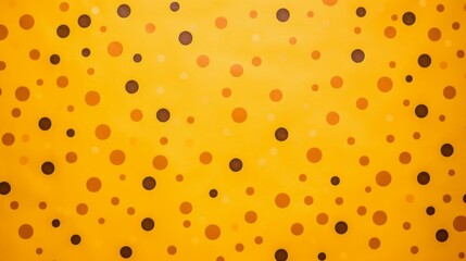 Joyful arrangement: Bright yellow circle texture with small, evenly spaced dots, creating a visually pleasing and modern pattern