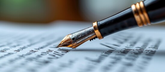 Naklejka premium Digital Signature On Contract Document Online