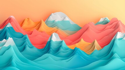 Mountains. Generative AI