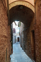 Fototapeta na wymiar Historic buildings of Foligno, Umbria, Italy