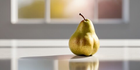 pear on a table
