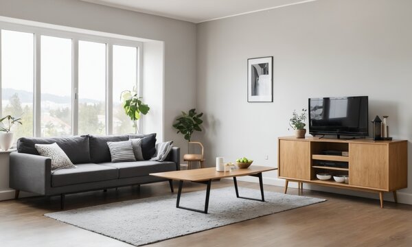  living room interior with couch 