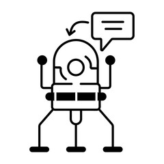  Future Technology Linear Icon