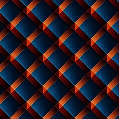a blue and orange diagonal diamond background