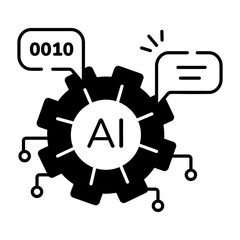 Deep Learning Linear Icon