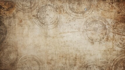 A faded and nostalgic vintage white circle texture