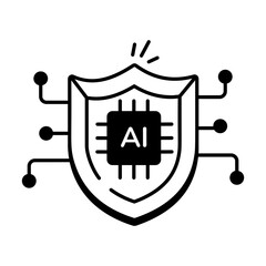 AI and VR Technology Linear Icons