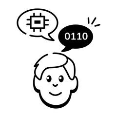  AI and VR Technology Linear Icons