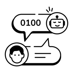  AI and VR Technology Linear Icons