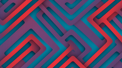 Seamless geometric maze pattern