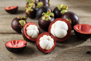 Fresh Mangosteen or Known as The Queen of Fruits