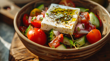 Refreshing Greek salad