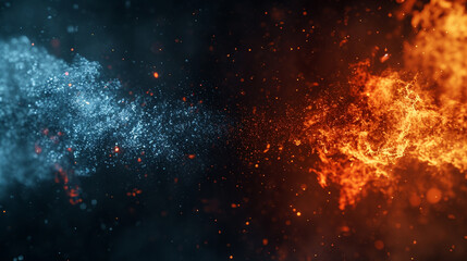 Fototapeta premium explosion of fire