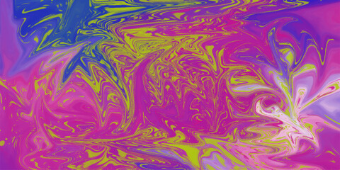 Abstract background texture of iridescent paints. Psychedelic abstract background. colored stains of gasoline oil on the water, iridescence.