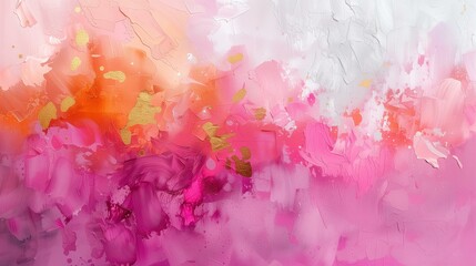 Abstract Watercolor Explosion in Pink Tones