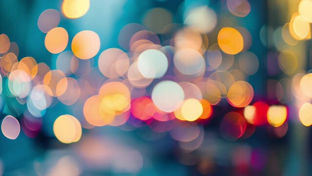 Vibrant bokeh lights background with a festive ambiance, suitable for holiday celebrations or abstract concepts with no visible ethnicity as there are no people in the image