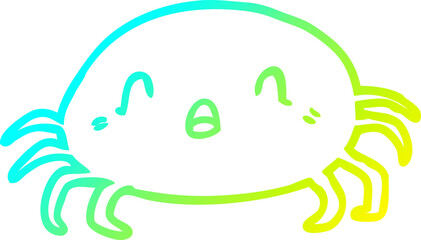 cold gradient line drawing halloween spider