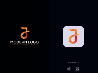 Alphabet J Modern Letter logo
