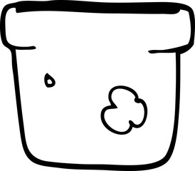 cartoon plant pot