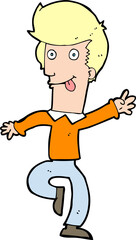 cartoon man dancing