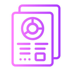 business report gradient icon