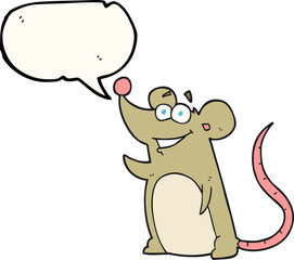 speech bubble cartoon mouse