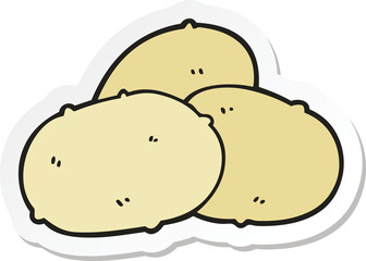 sticker of a cartoon potatoes