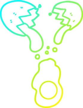 recommend clip art: cold gradient line drawing fresh cracked egg