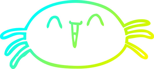 cold gradient line drawing halloween spider