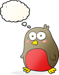 thought bubble cartoon robin