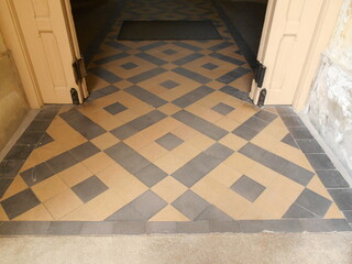 old tiled floor