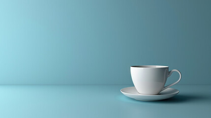 A white coffee cup mockup