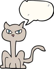 speech bubble cartoon angry cat