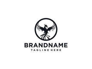 phoenix logo design template. phoenix logo for business company.